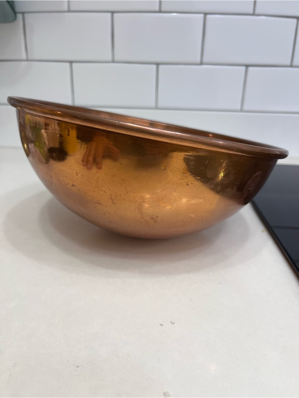 Copper Mixing Bowl - Rustic Copper Finish